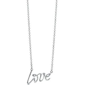Tiffany & Co. Paloma Picasso Sterling "Love" necklace and bracelet ! Set of 2 !